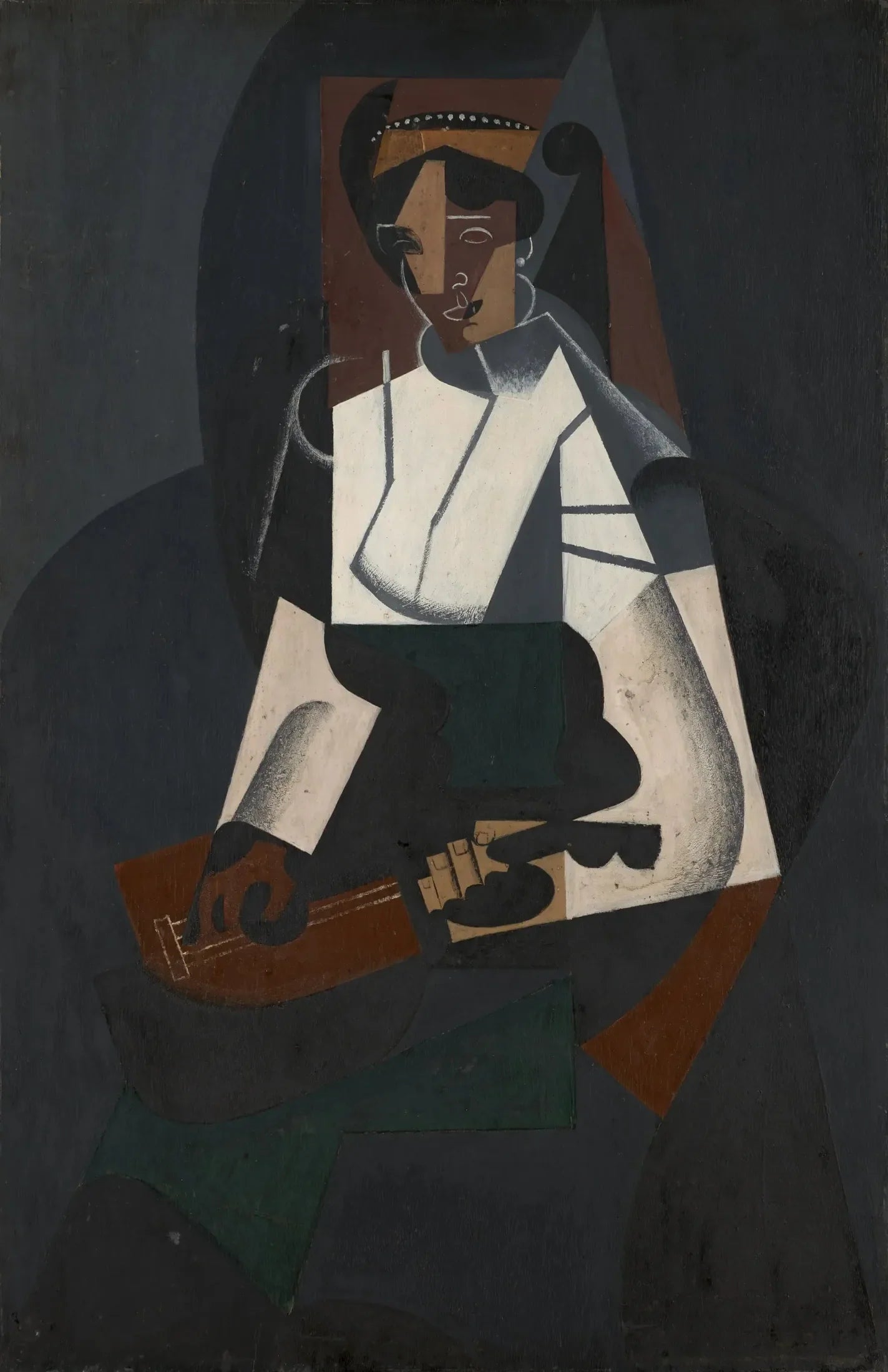 La femme à la mandoline, d'après Corot - Juan Gris image 1 copie de tableau peinte à la main