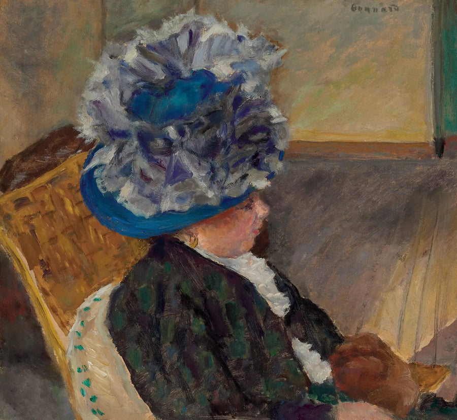 La femme au chapeau bleu - Pierre Bonnard