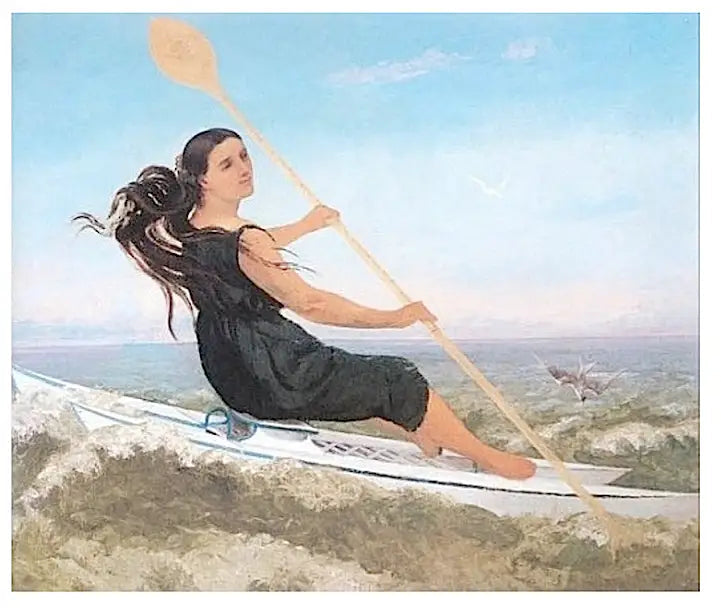 La Femme au podoscaphe - Gustave Courbet image 1 reproduction de peinture à l’huile