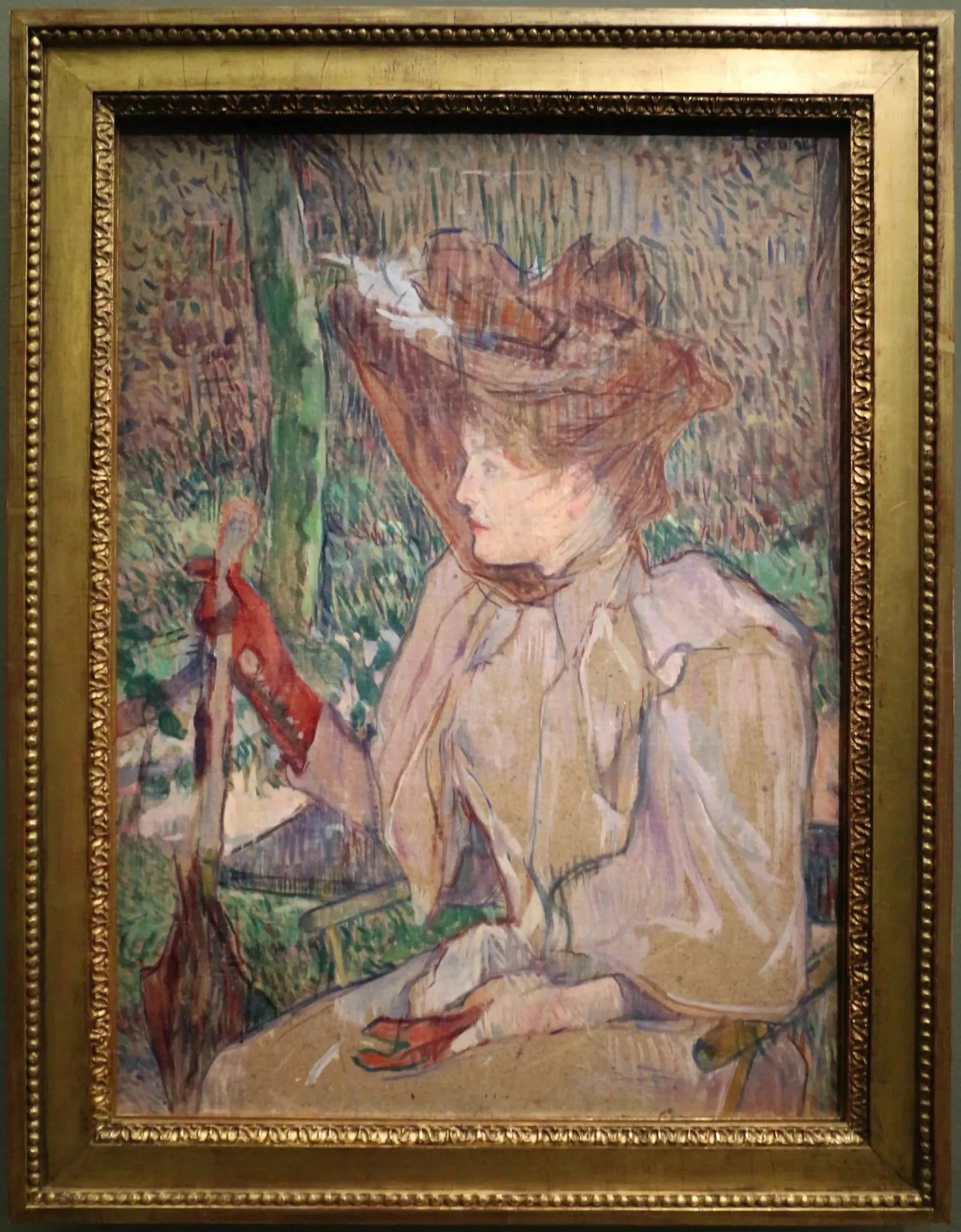 La Femme aux gants - Henri de Toulouse-Lautrec image 1 reproduction réalisée par Alpha Reproduction