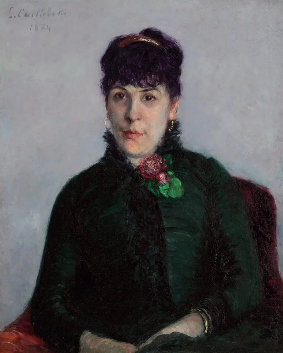 La femme aux roses - Gustave Caillebotte