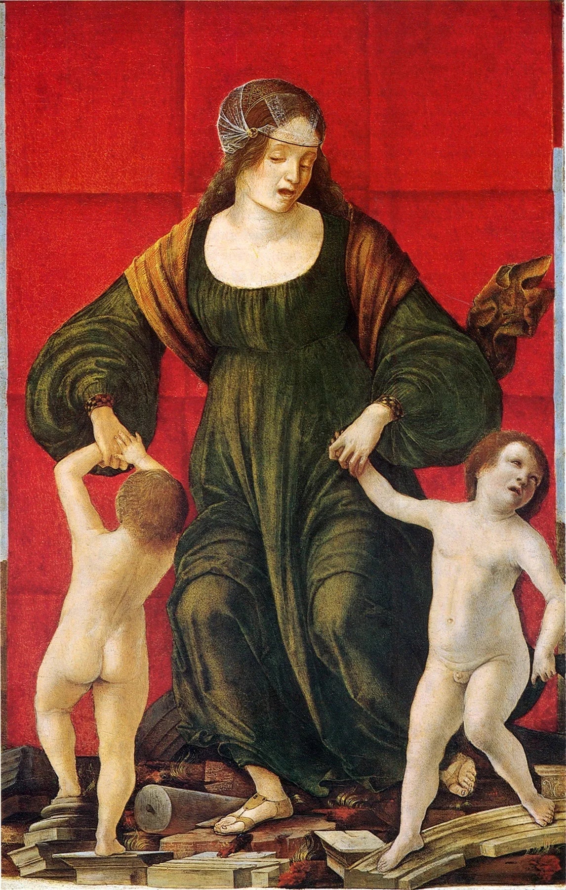 La Femme d'Hasdrubal et ses enfants - Ercole de’ Roberti image 1 reproduction artisanale de tableau
