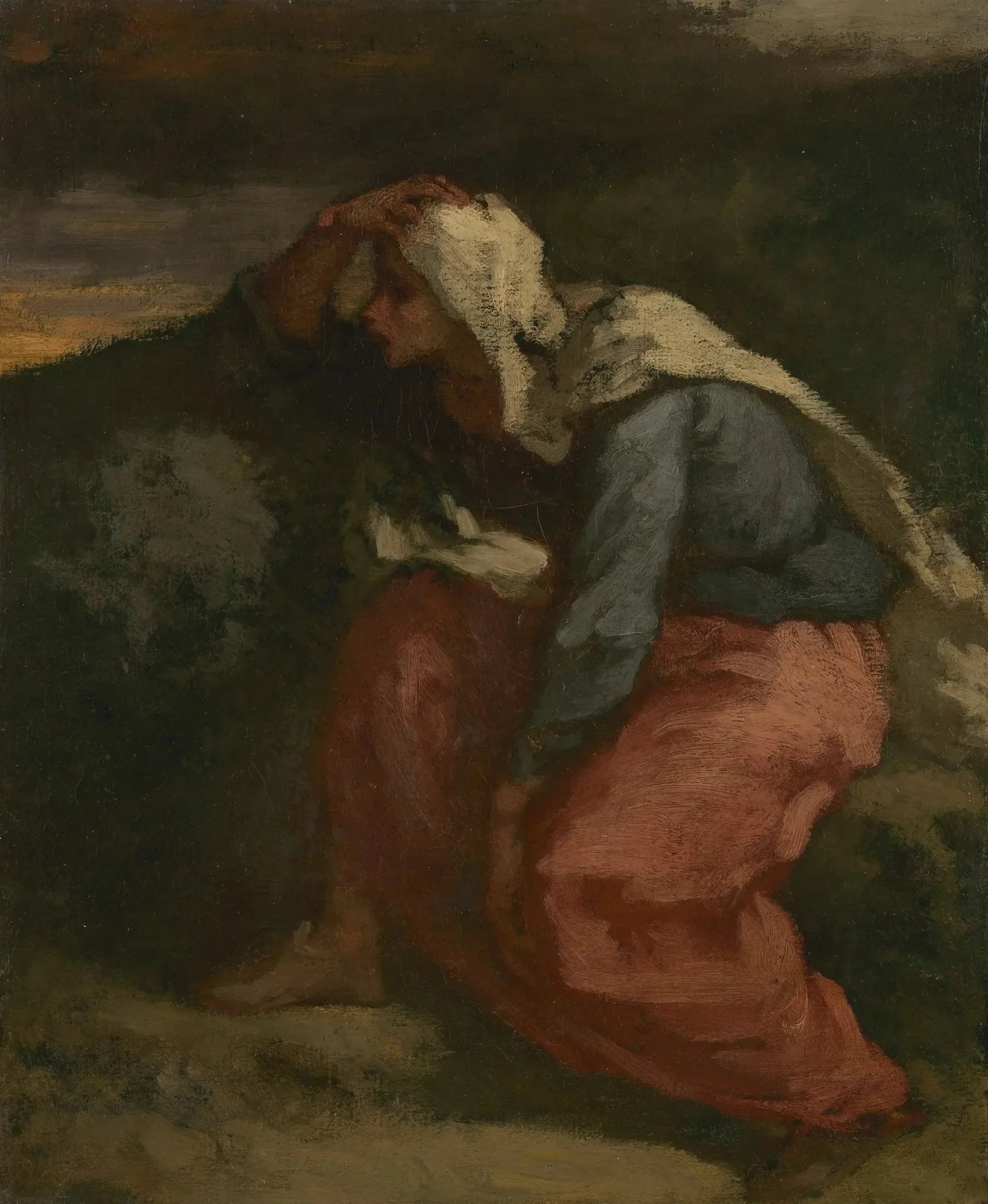 La femme du pêcheur - Jean-François Millet image 1 reproduction réalisée par Alpha Reproduction