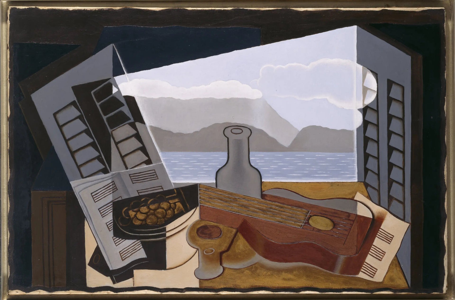 La fenêtre ouverte - Juan Gris image 1 copie de tableau peinte à la main