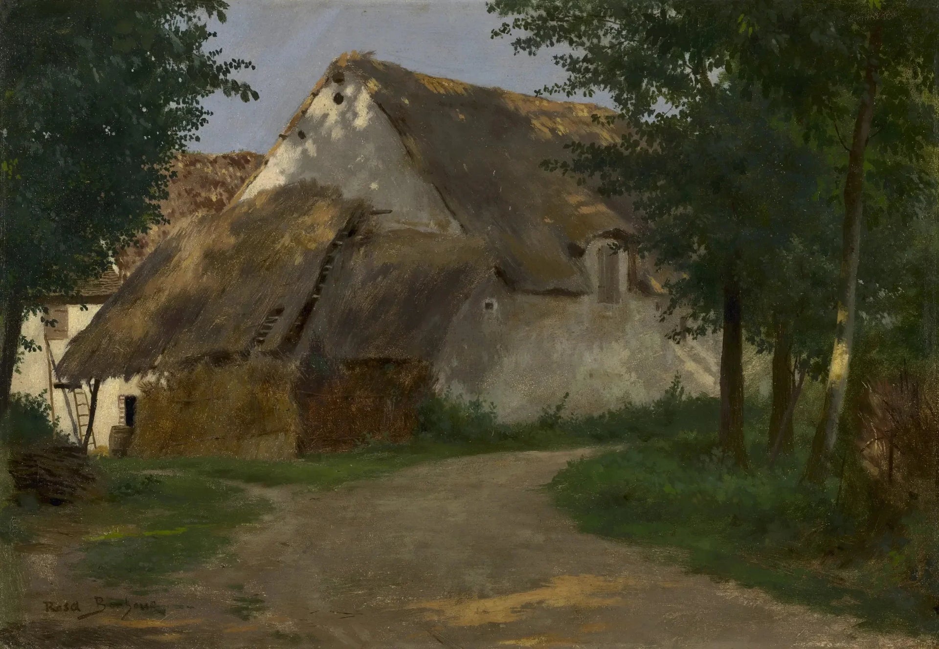 La ferme, à l'entrée du bois - Rosa Bonheur image 1 copie peinte à la main à l’huile