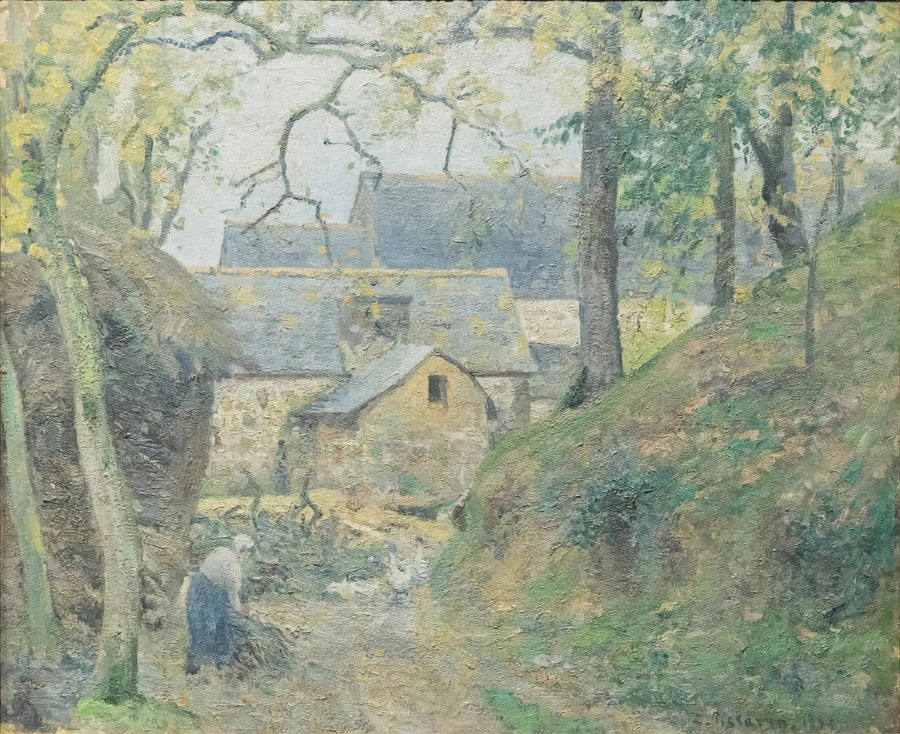 La Ferme à Montfoucault - Camille Pissarro
