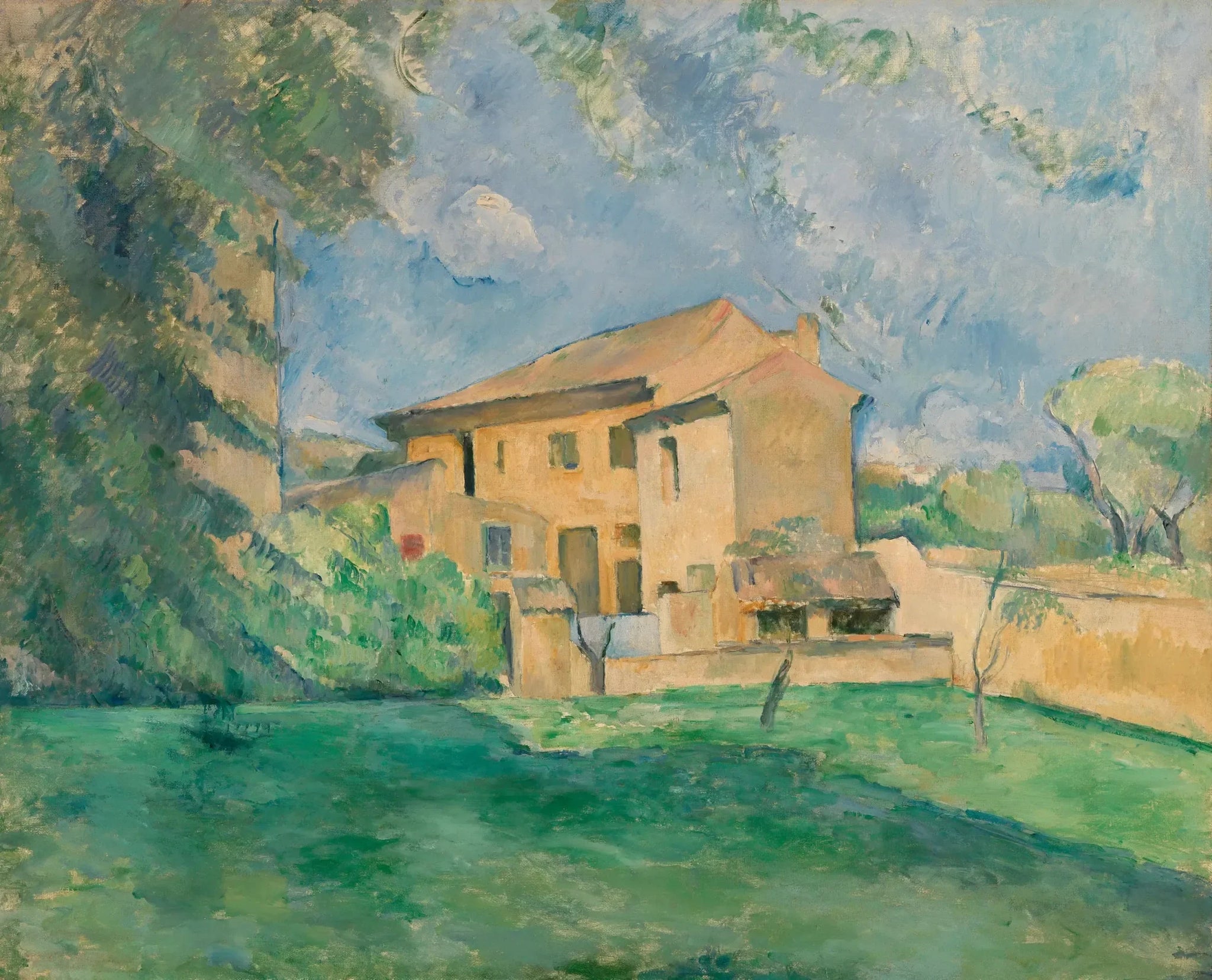 La Ferme au Jas de Bouffan - Paul Cézanne image 1 tableau peint à l’huile sur toile