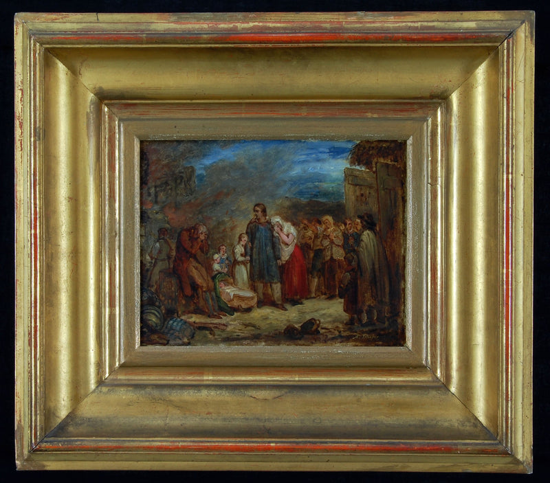 La ferme brûlée - Ary Scheffer