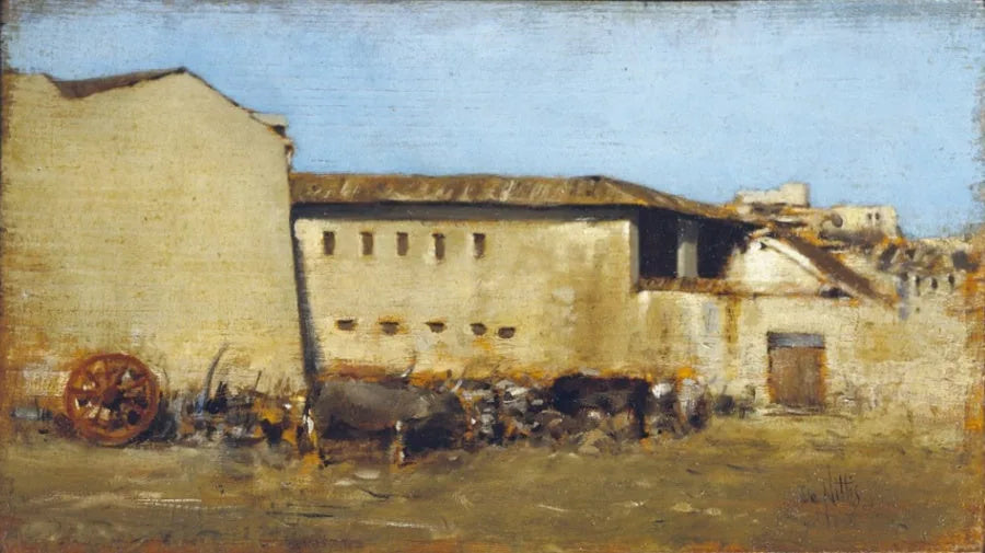 La ferme - Je - Giuseppe De Nittis image 1 reproduction artisanale de tableau