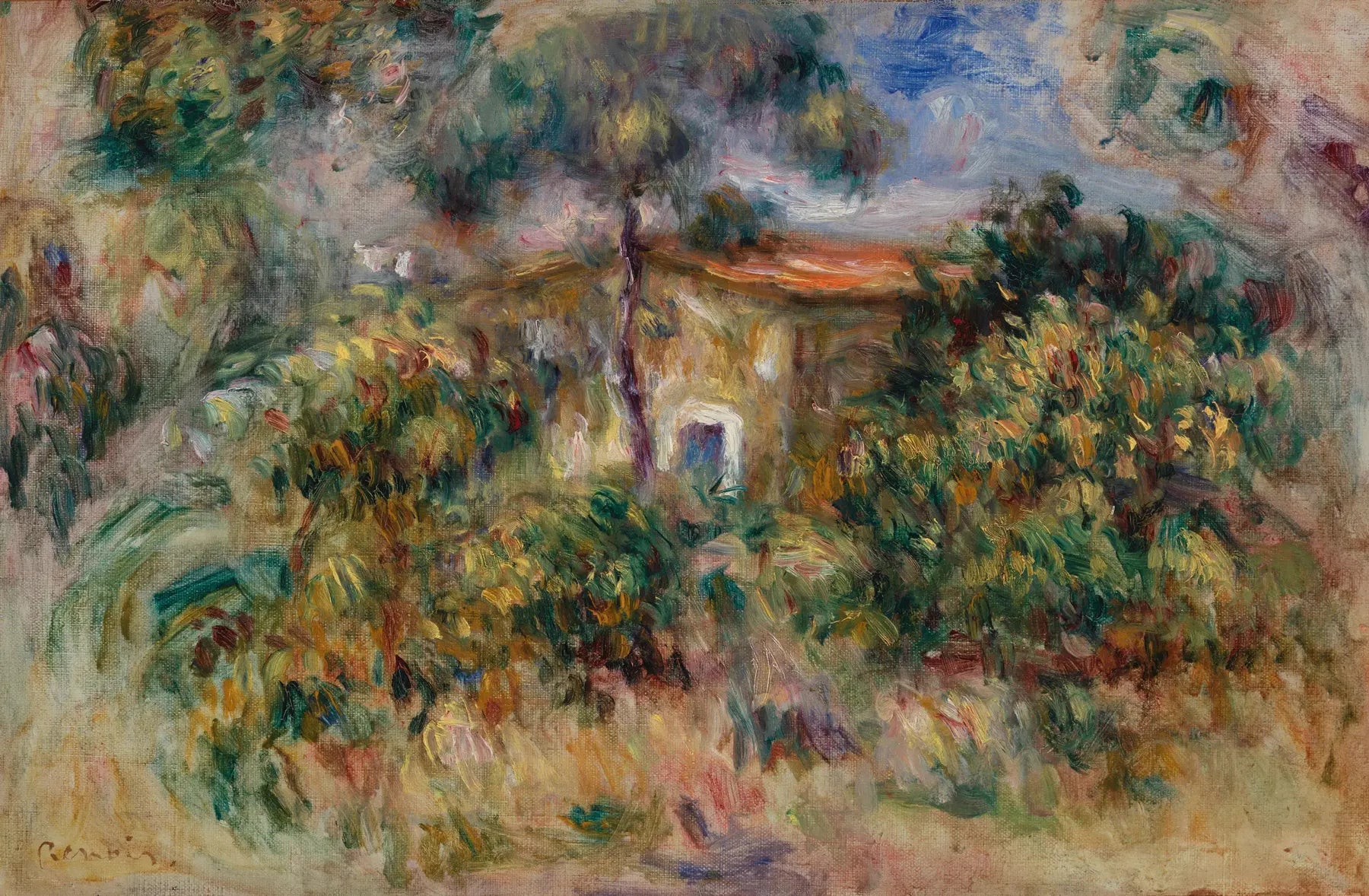 La Ferme - Pierre-Auguste Renoir image 1 copie de tableau peinte à la main
