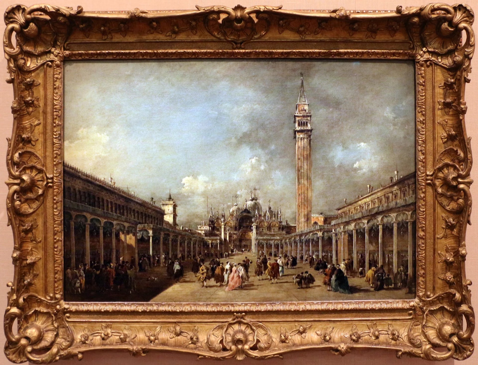 La fête de l'Ascension sur la place Saint-Marc - Francesco Guardi image 1 reproduction de peinture à l’huile