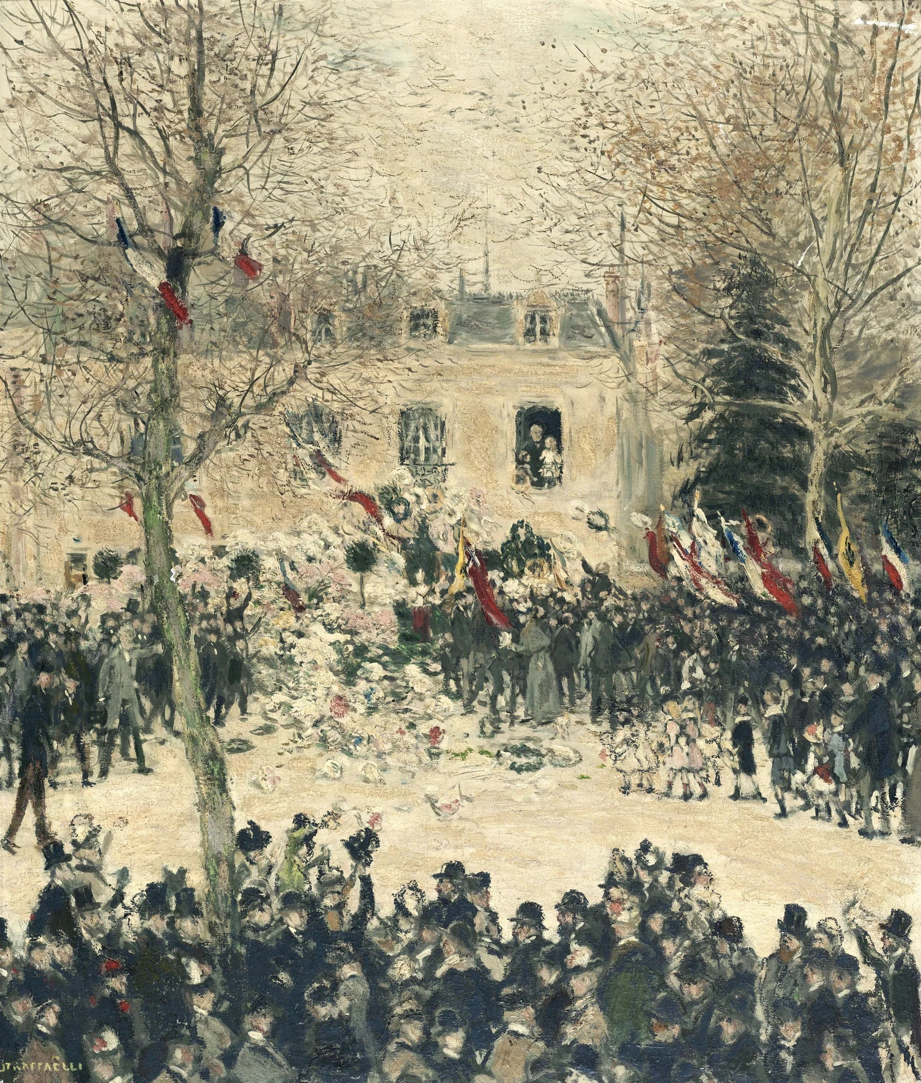 La fête des quatre-vingts ans de Victor Hugo - Jean-François Raffaëlli image 1 reproduction artisanale de tableau