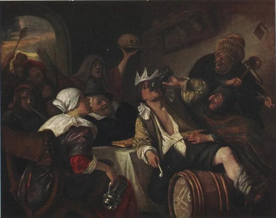 La Fête des Rois - Jan Steen image 1 reproduction d’œuvre d’art à l’huile