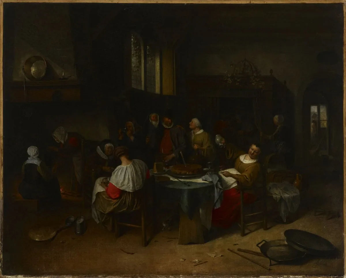 La fête du baptême - Jan Steen image 1 tableau peint à l’huile sur toile