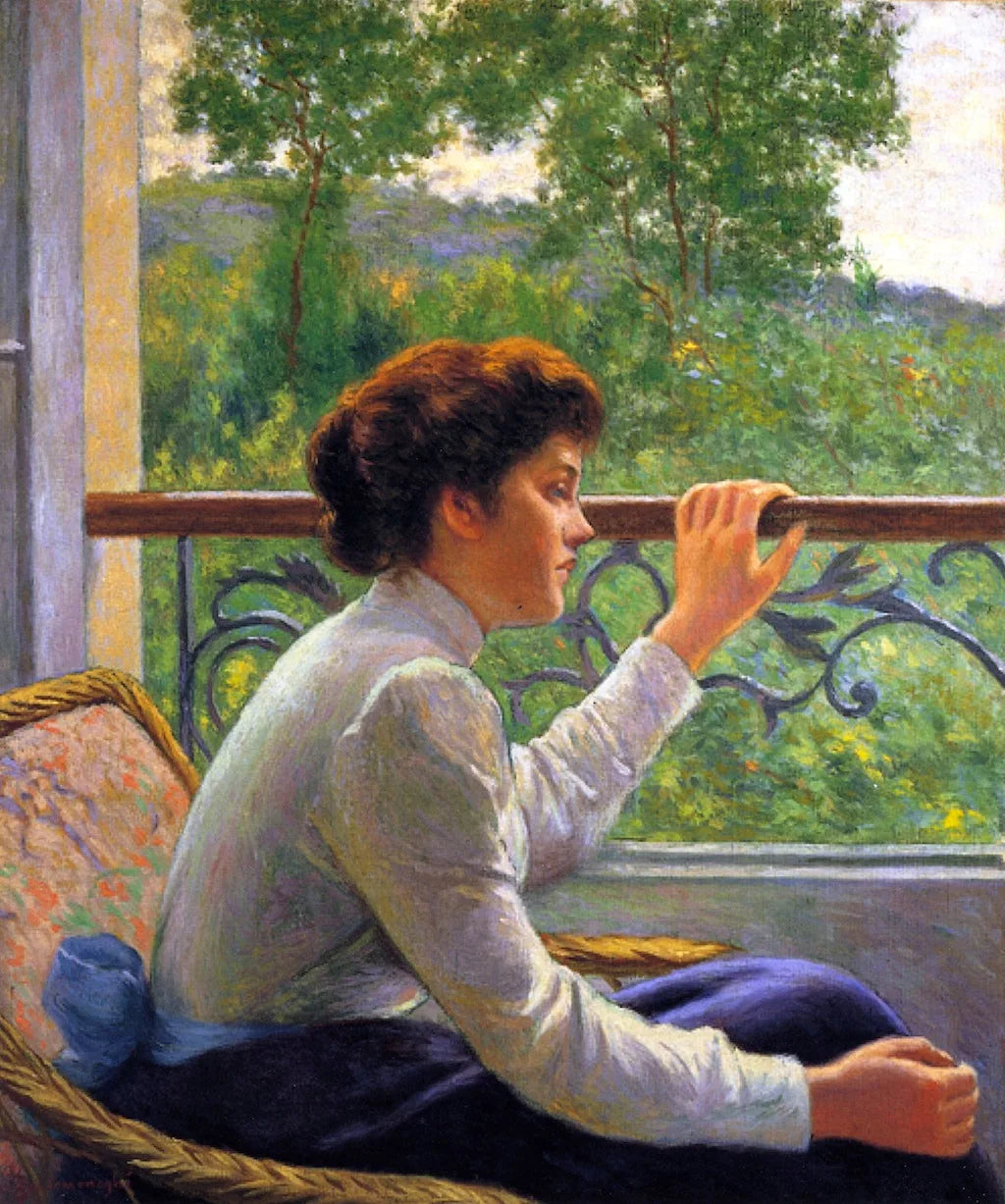 La fille à la fenêtre - Federico Zandomeneghi image 1 copie de tableau peinte à la main
