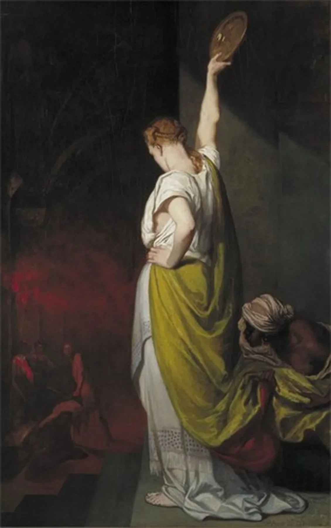 La fille d'Hérodiade donnant le signal du supplice de Saint Jean-Baptiste - Pierre Puvis de Chavannes image 1 reproduction de peinture à l’huile
