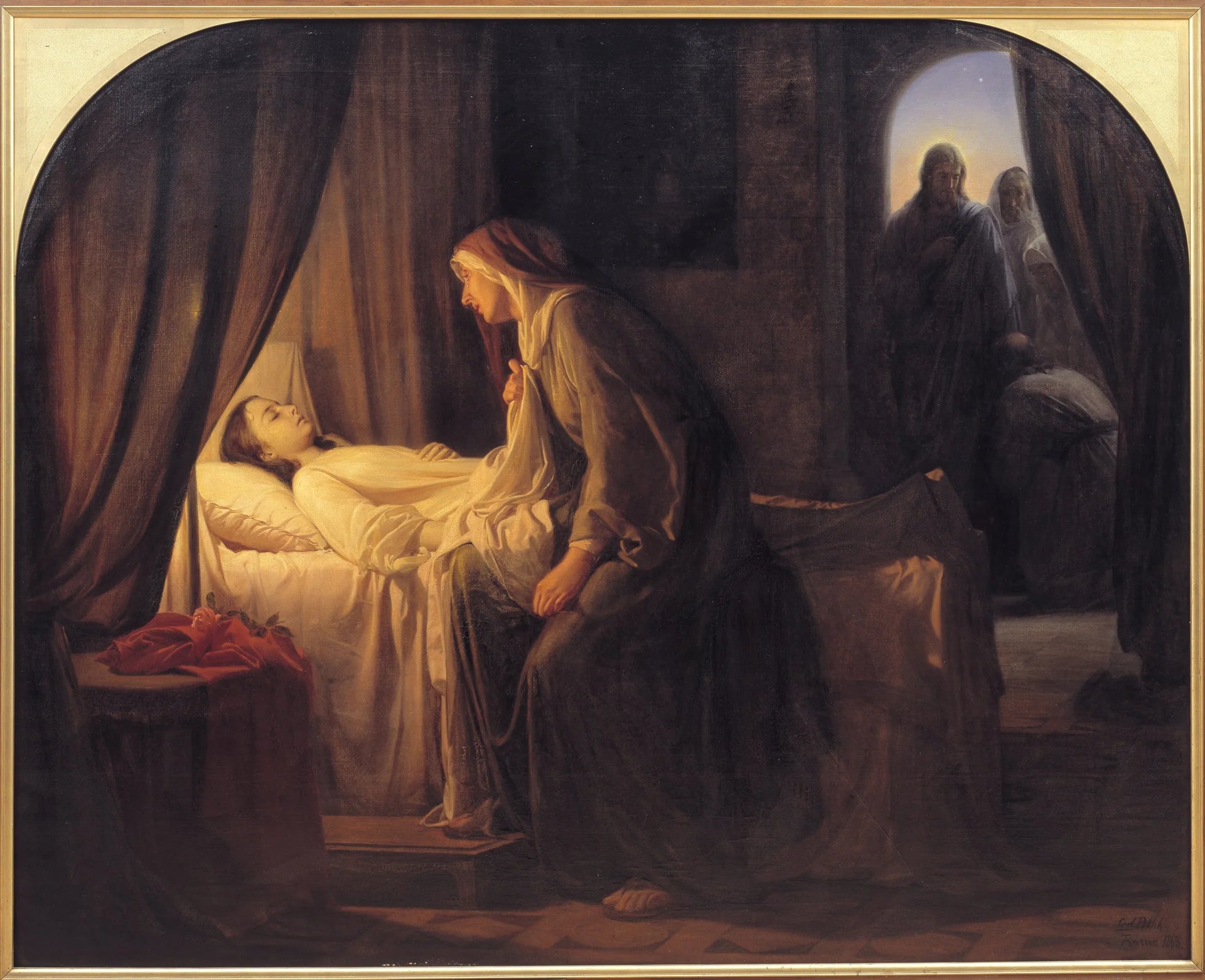 La fille de Jaïrus - Carl Heinrich Bloch image 1 tableau peint à l’huile sur toile
