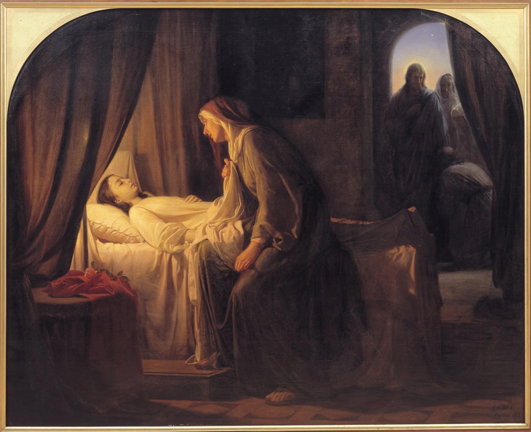 La fille de Jaïrus - Carl Heinrich Bloch image 1 tableau peint à l’huile sur toile
