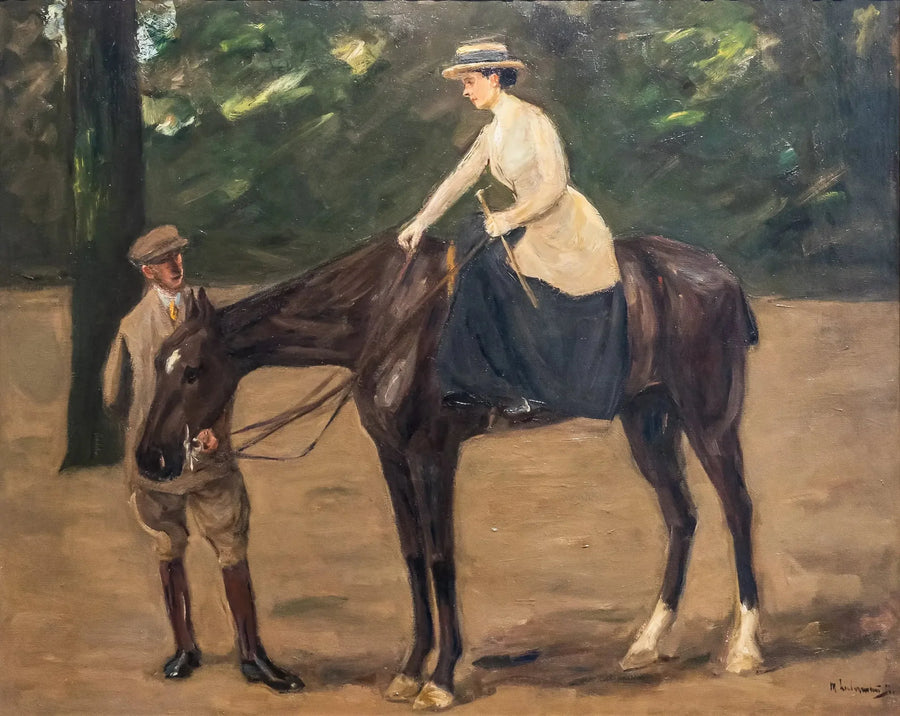 La fille de l'artiste à cheval - Max Liebermann
