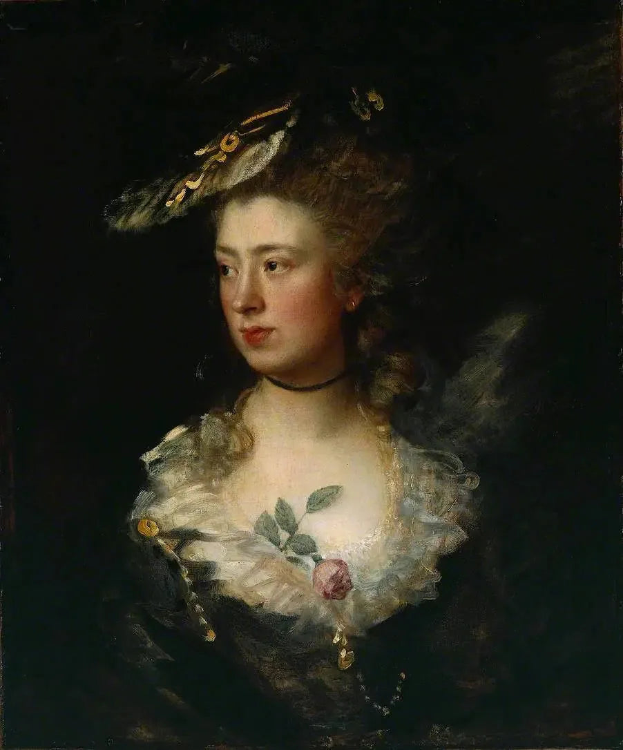 La fille de l'artiste, Marie - Thomas Gainsborough image 1 copie peinte à la main à l’huile