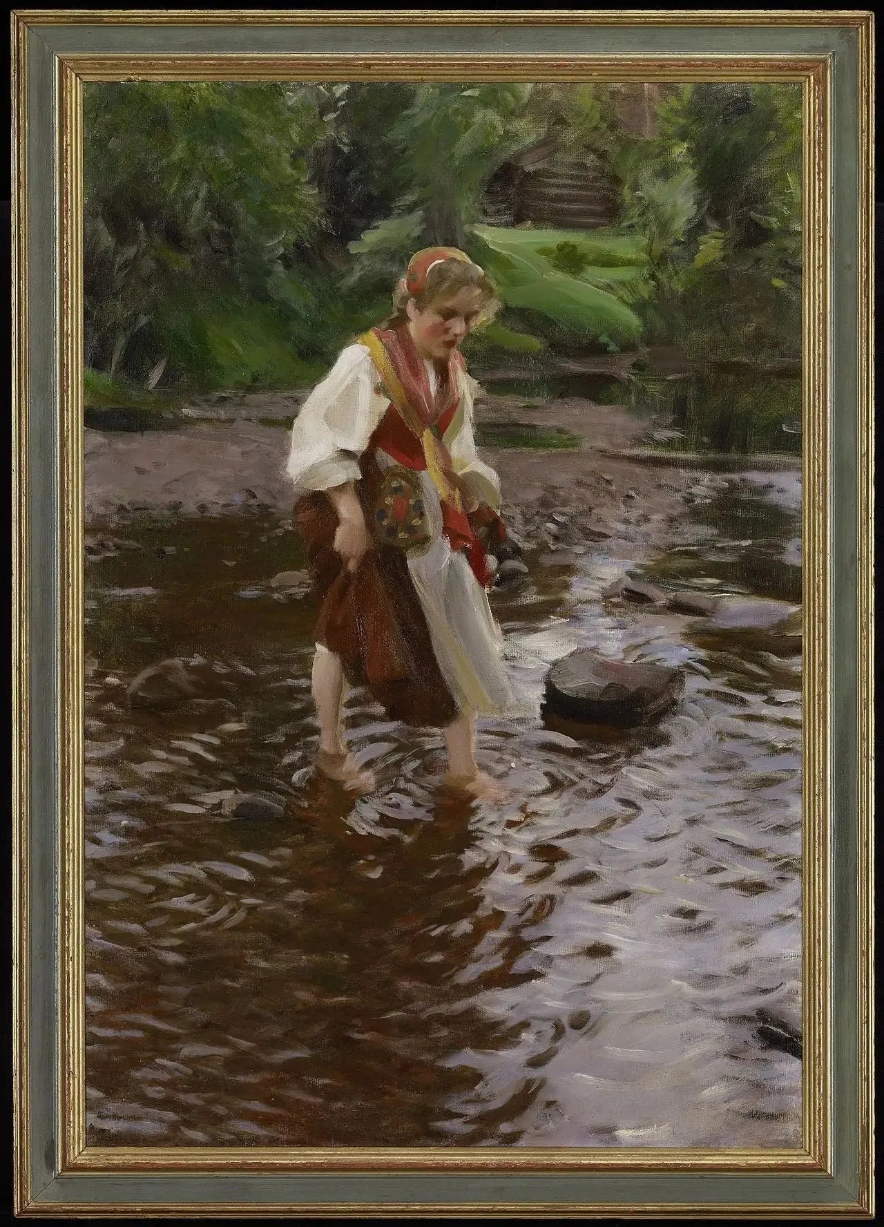 La fille de Lvdalen - Anders Zorn image 1 copie peinte à la main à l’huile