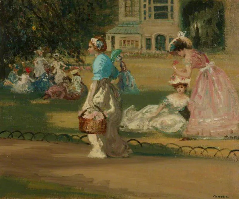 La fille du jardinier - Charles Conder image 1 copie de tableau peinte à la main