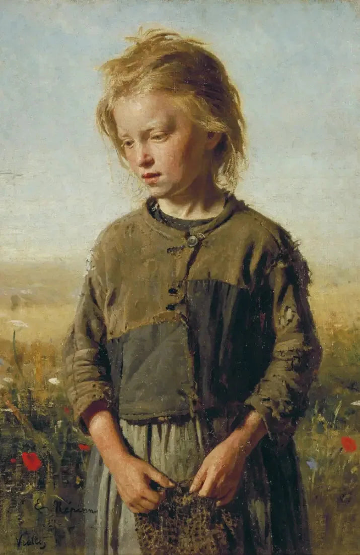 La Fille du pêcheur - Ilya Repin image 1 copie de tableau peinte à la main