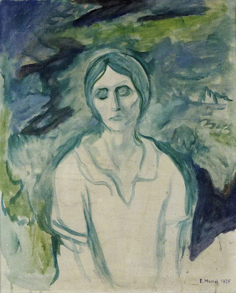 La Fille gothique - Edvard Munch image 1 copie peinte à la main à l’huile