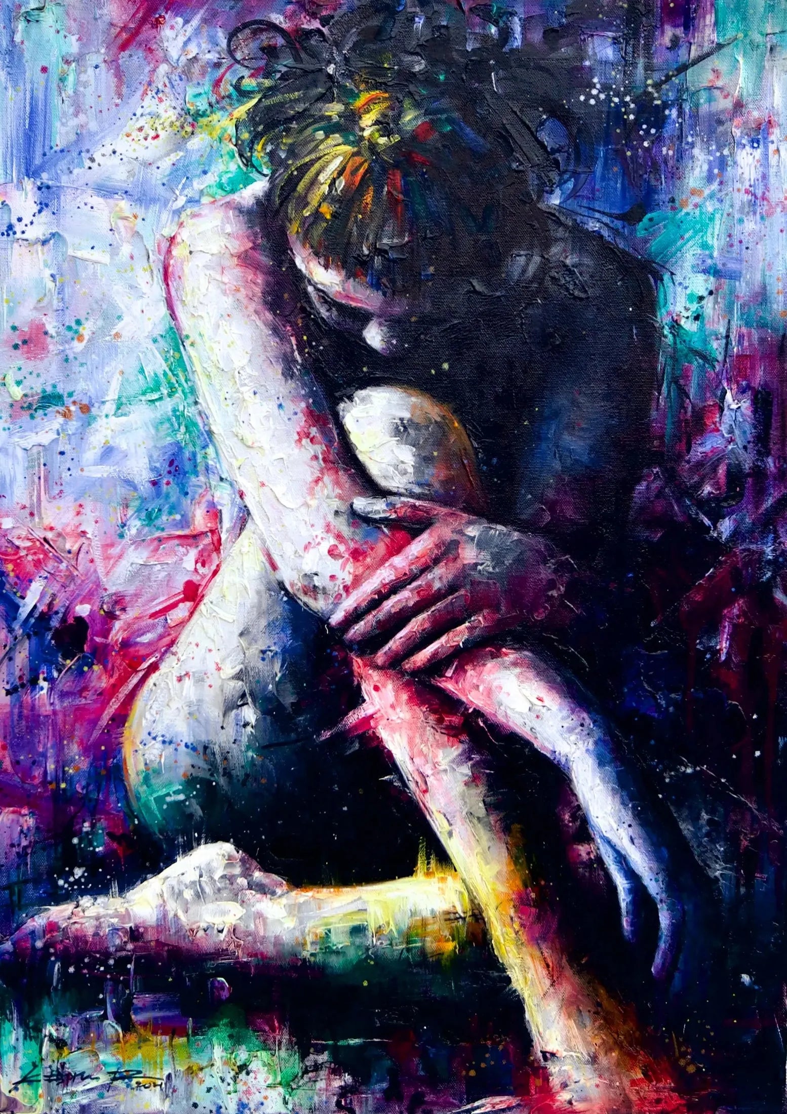 La Fille Pourpre | 50 x 70 cm image 1 reproduction réalisée par Alpha Reproduction