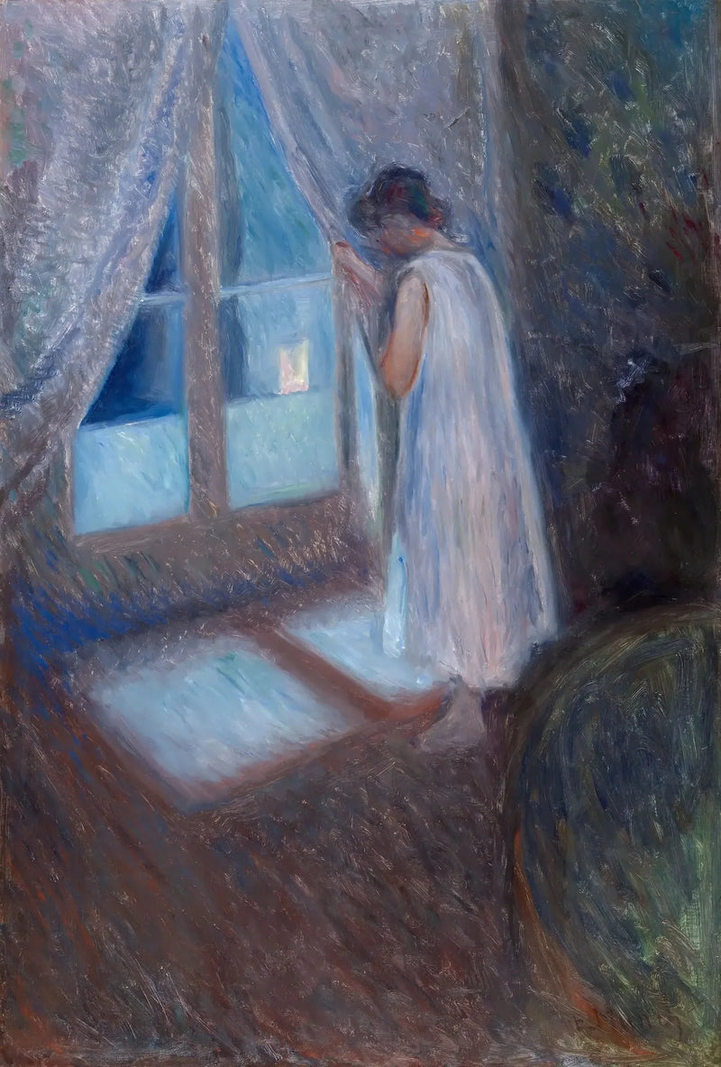 La Fille près de la fenêtre - Edvard Munch