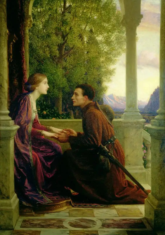 La fin de la quête - Frank Bernard Dicksee image 1 reproduction de peinture à l’huile