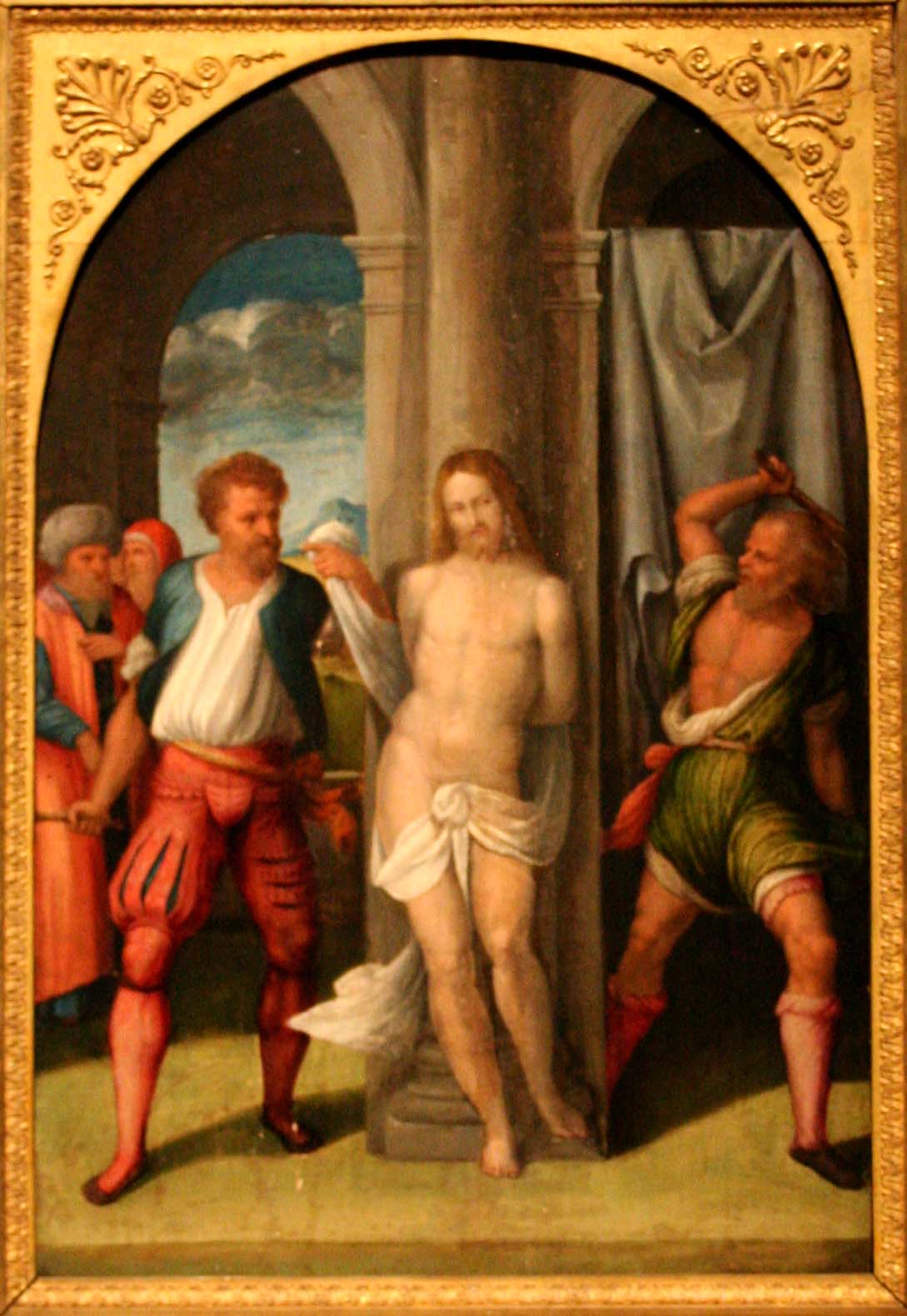La Flagellation du Christ - Benvenuto Tisi image 1 reproduction d’œuvre d’art à l’huile