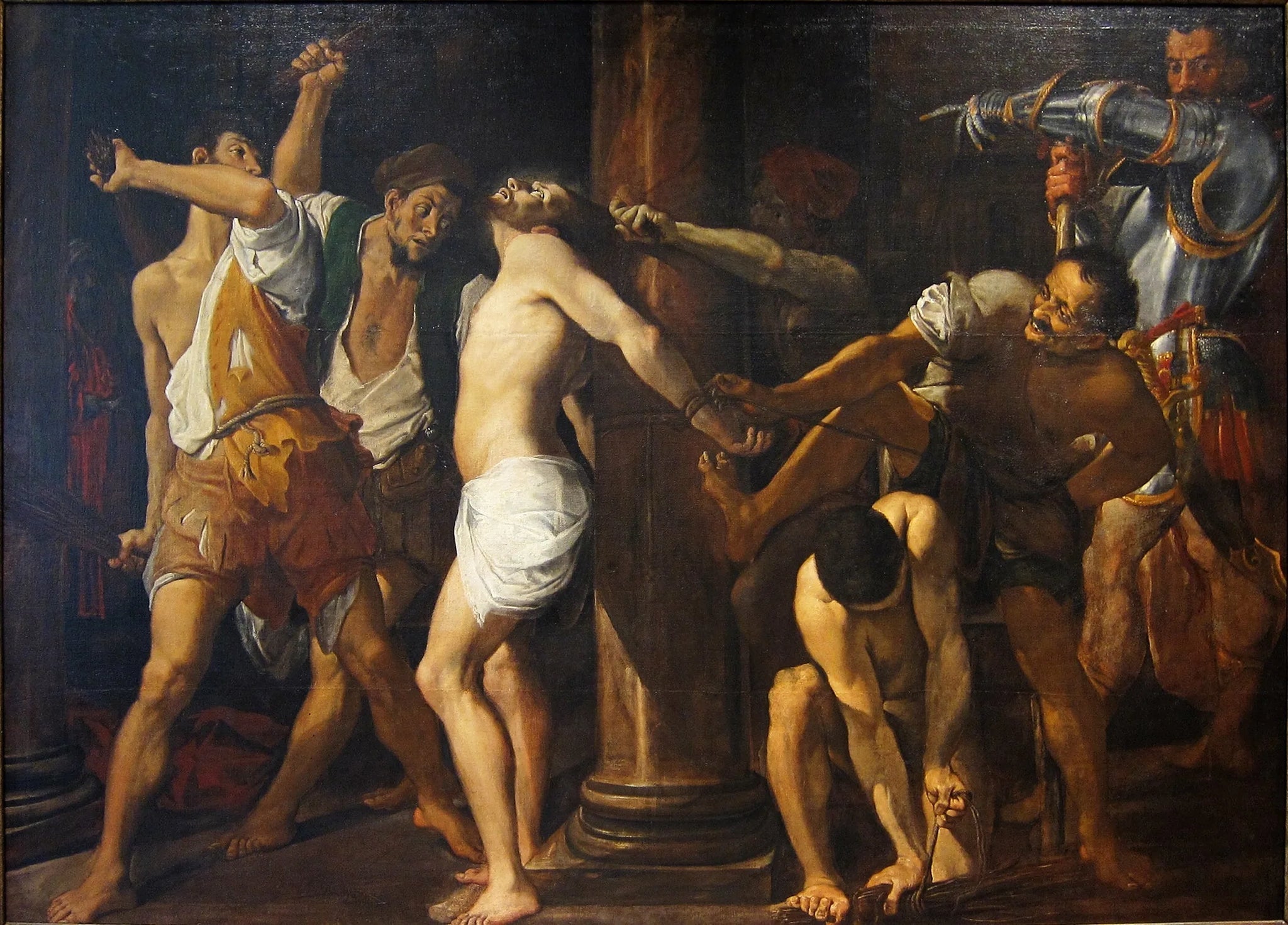 La Flagellation du Christ - Ludovico Carracci image 1 tableau peint à l’huile sur toile