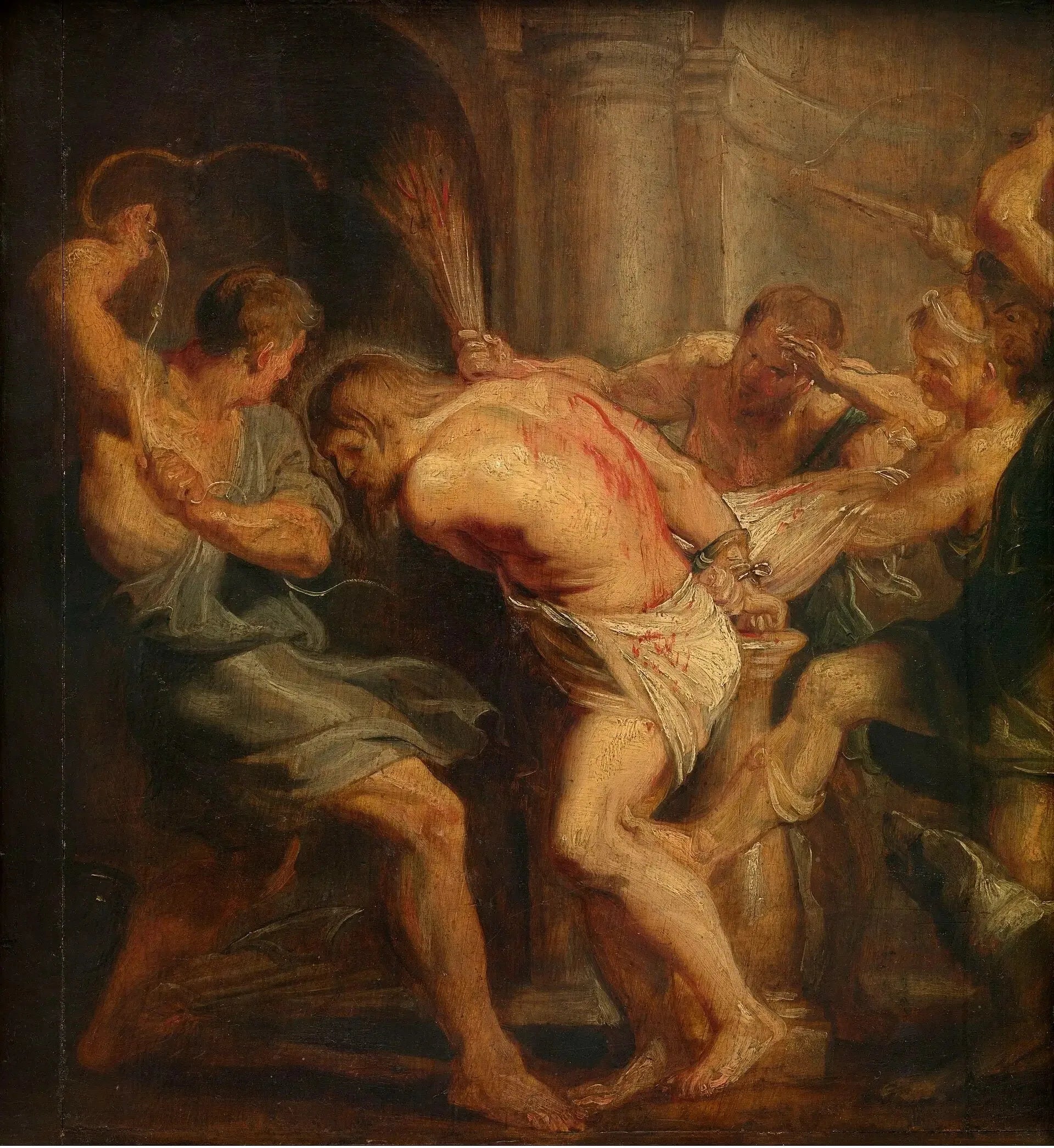 La Flagellation du Christ - Peter Paul Rubens image 1 copie peinte à la main à l’huile