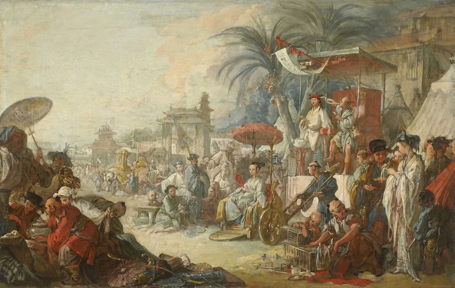 La Foire chinoise - François Boucher image 1 reproduction de peinture à l’huile
