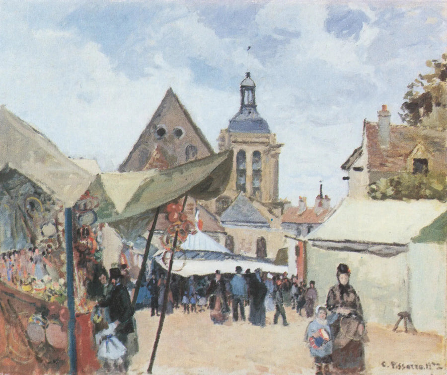 La Foire de Septembre, Pontoise - Camille Pissarro