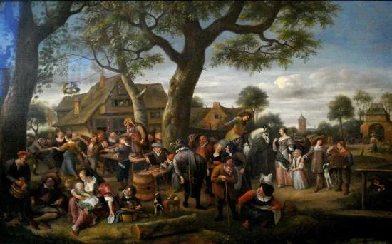 La foire de Warmond - Jan Steen image 1 reproduction de peinture à l’huile