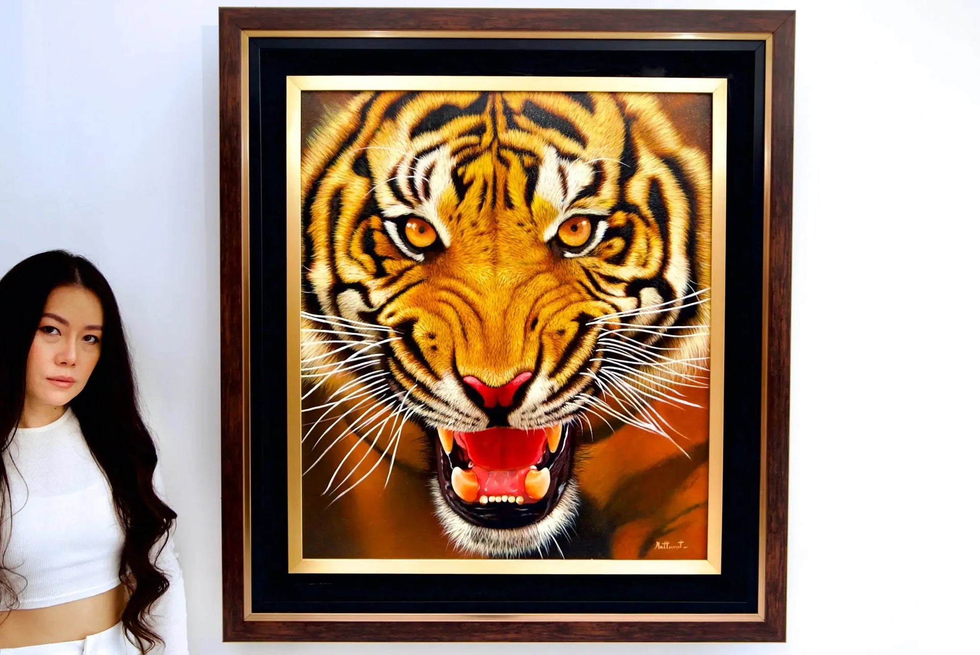 La Force du Tigre | 95 x 105 cm image 2 reproduction réalisée par Alpha Reproduction