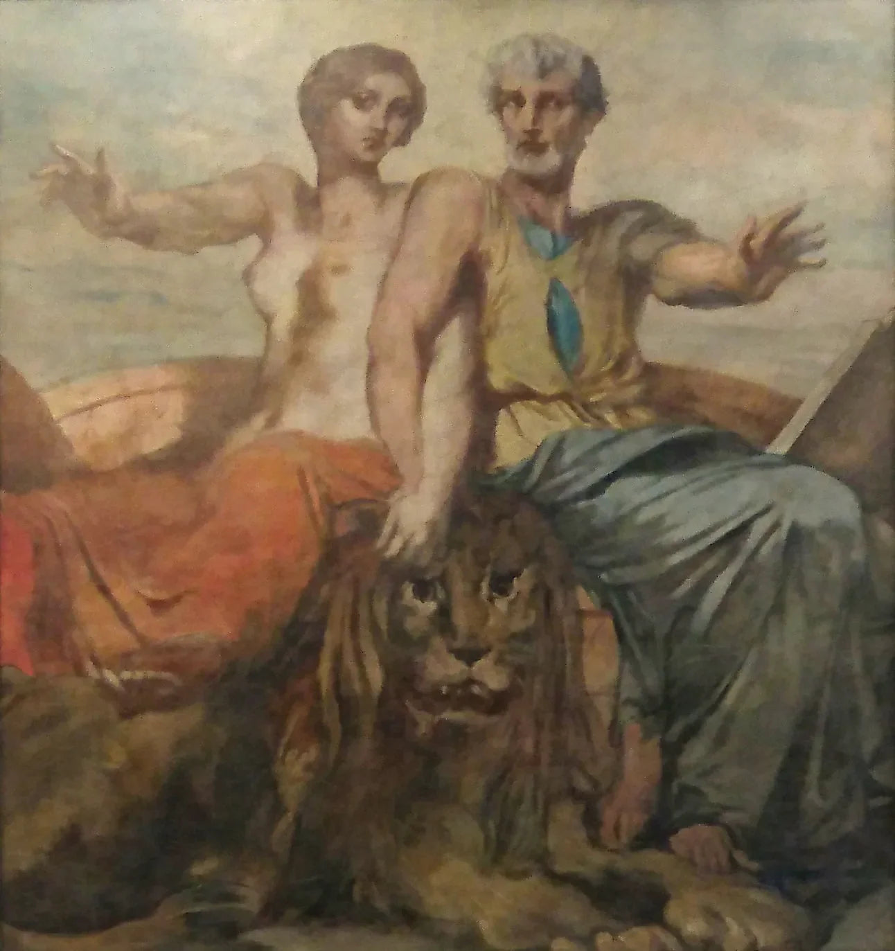 La Force et l'Ordre - Théodore Chassériau image 1 tableau peint à l’huile sur toile