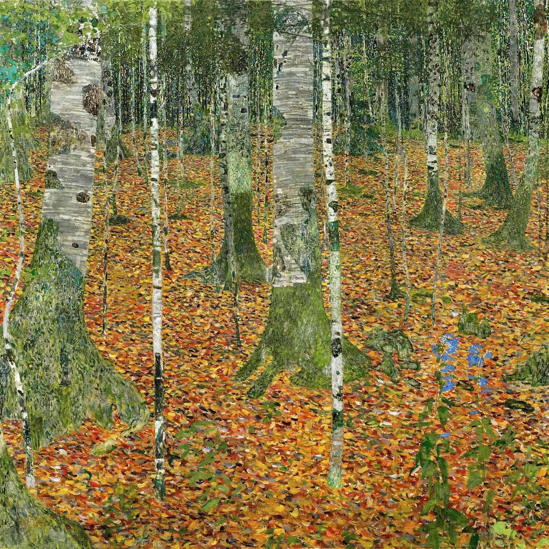 La Forêt de bouleaux - Gustav Klimt image 1 reproduction réalisée par Alpha Reproduction
