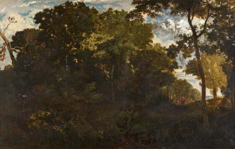La forêt de Clairbois - Théodore Rousseau image 1 reproduction de peinture à l’huile