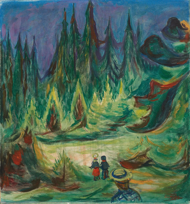 La Forêt enchantée - Edvard Munch