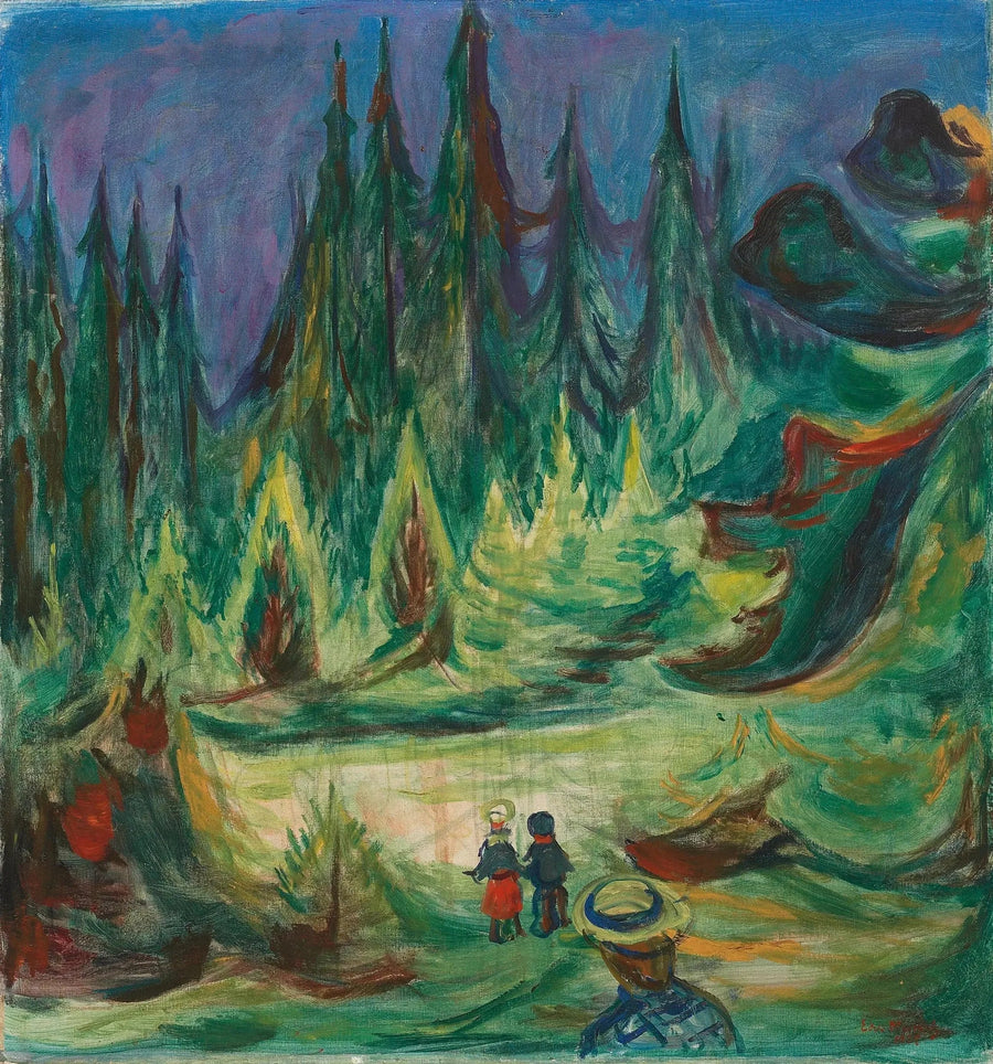 La Forêt enchantée - Edvard Munch