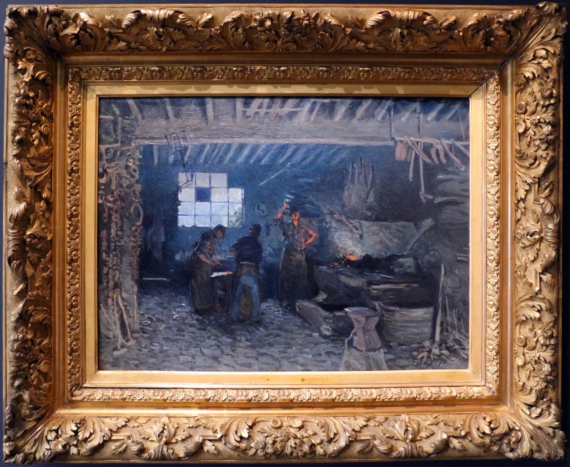 La Forge à Marly-le-Roi - Alfred Sisley image 2 reproduction d’œuvre d’art à l’huile