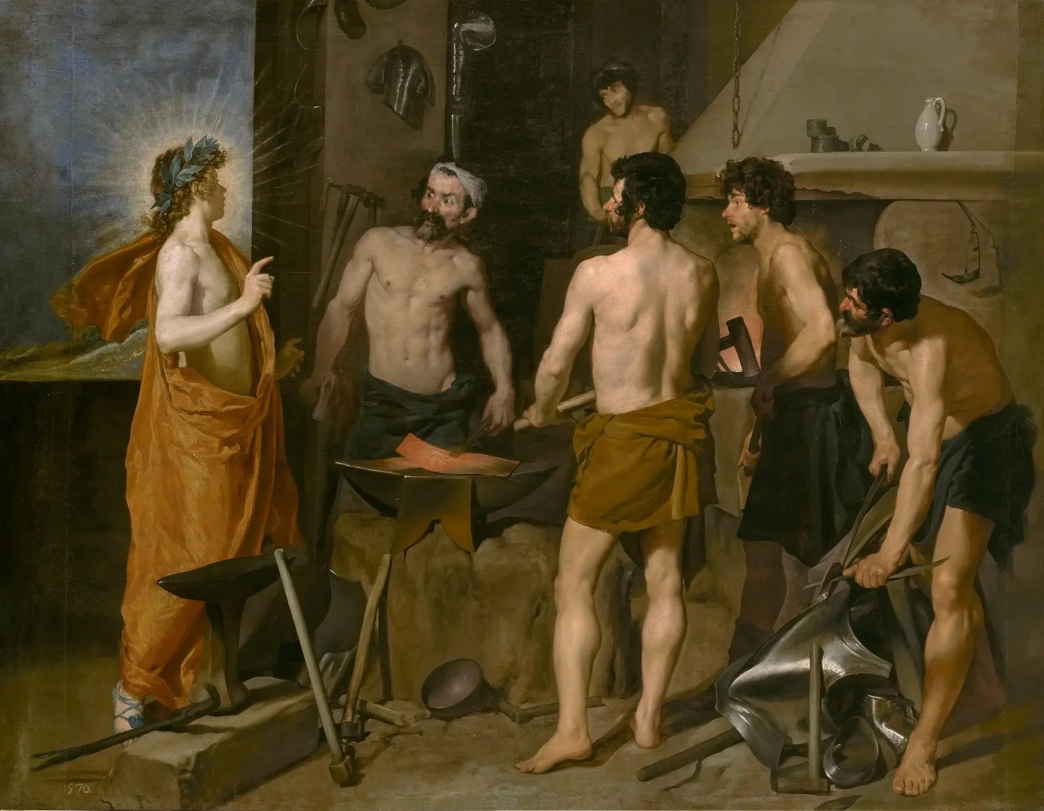 La Forge de Vulcain - Diego Velázquez image 1 copie de tableau peinte à la main