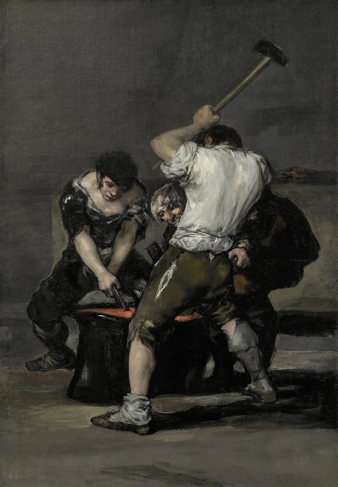La Forge - Francisco de Goya image 1 copie peinte à la main à l’huile