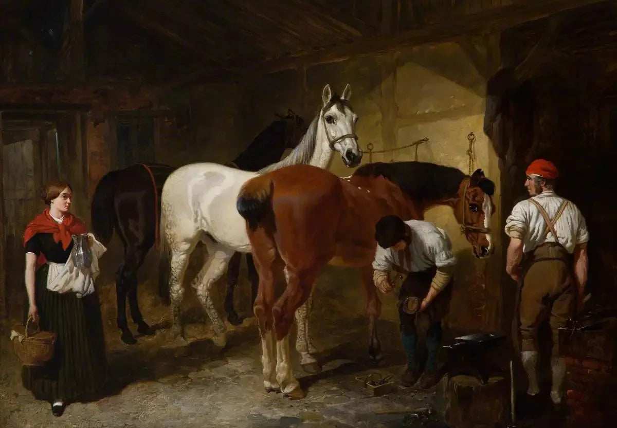 La Forge - John Frederick Herring, Sr. image 1 copie de tableau peinte à la main