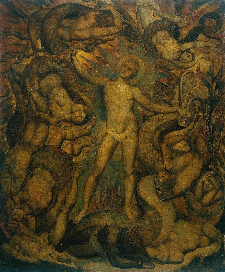 La forme spirituelle de Nelson guidant Léviathan - William Blake image 1 tableau peint à l’huile sur toile
