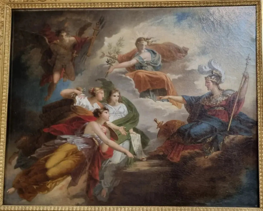 La France, en Minerve, protège les arts - Charles Meynier