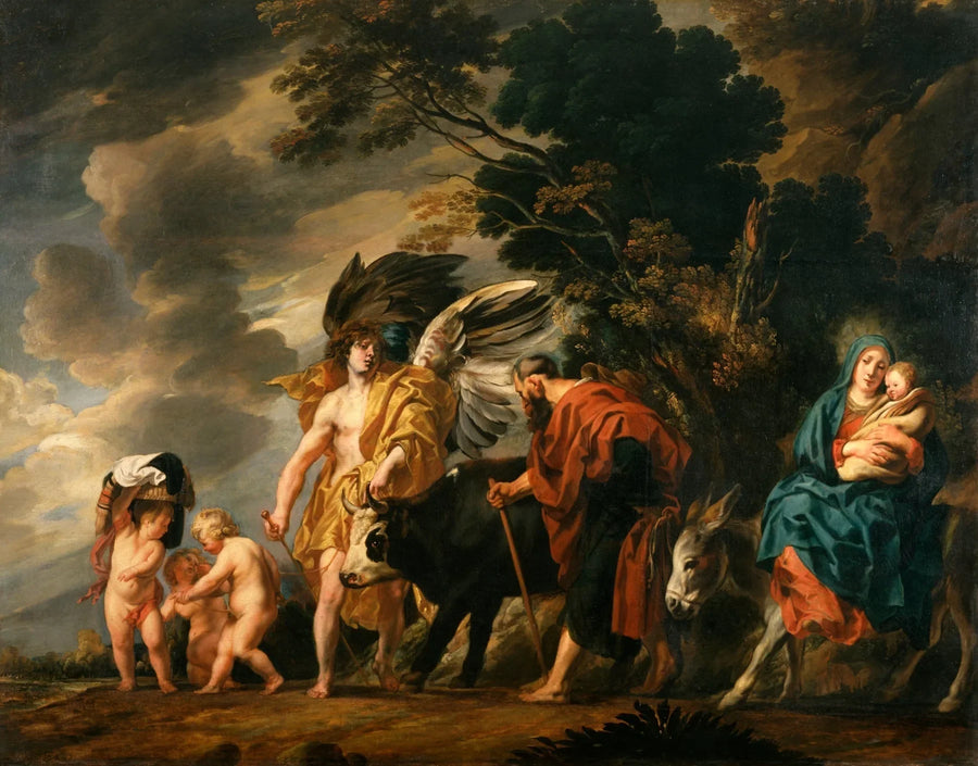 La fuite de la Sainte Famille en Égypte - Jacob Jordaens